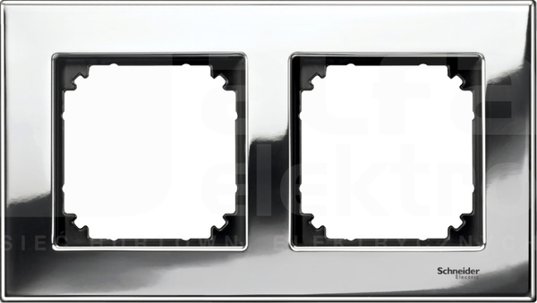 MERTEN M-ELEGANCE chrom Ramka 2-krotna metal