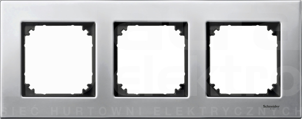 MERTEN M-ELEGANCE srebrny plat. Ramka 3-krotna metal