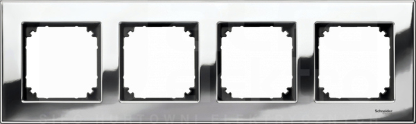 MERTEN M-ELEGANCE chrom Ramka 4-krotna metal