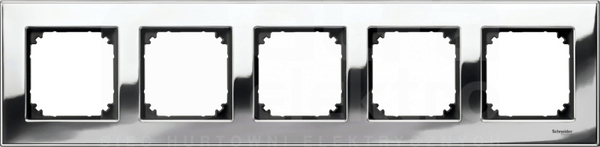 MERTEN M-ELEGANCE chrom Ramka 5-krotna metal