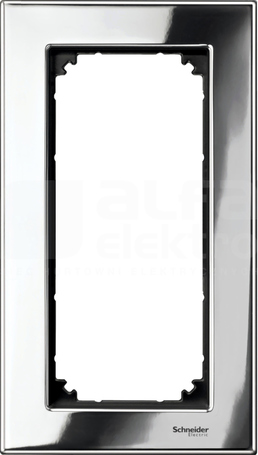 MERTEN M-ELEGANCE chrom Ramka 2-krotna metal b/przegr.