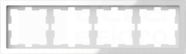 MERTEN D-LIFE biel kryształowa Ramka 4-krotna