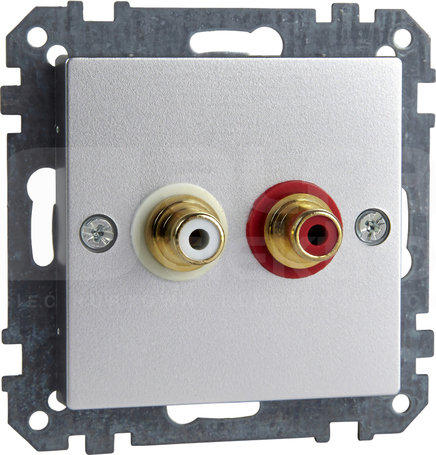 MERTEN M aluminium Gniazdo audio