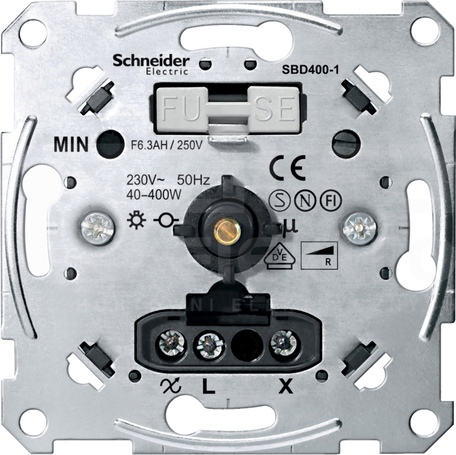 MERTEN M 400W Mechanizm ściemn.obr.z łączn.obc.rez.