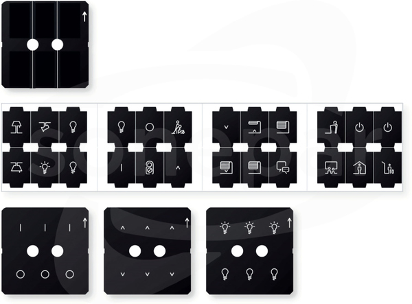 KNX Fusion zestaw ikon Plakietka