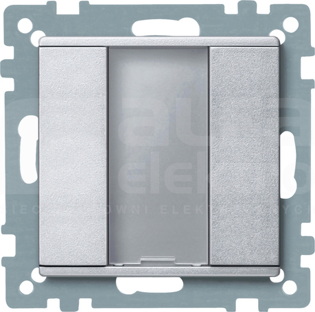 MERTEN M aluminium Przycisk 1-krotny PLUS