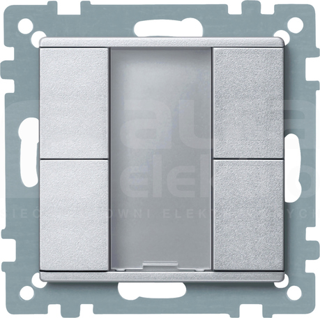 MERTEN M aluminium Przycisk 2-krotny PLUS
