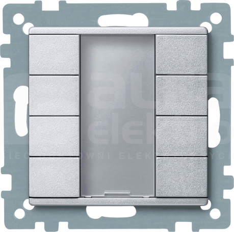 MERTEN M aluminium Przycisk 4-krotny PLUS