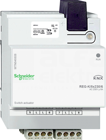 MERTEN KNX 8x230/6 REG-K jasnoszary Aktor załączający