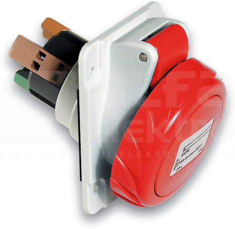 PKY16F733 16A 2P+E 380-415V 50/60Hz IP67 GNIAZDO - ROZDZ.AKCESORIA