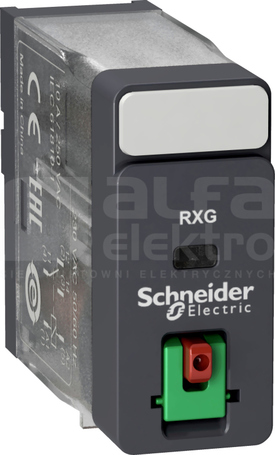 RXG 1CO 10A 24VAC Przekaźnik elektromechaniczny z blokiem przyłącz.