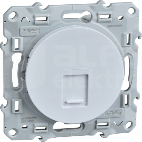 ODACE RJ45 biały Płytka centralna