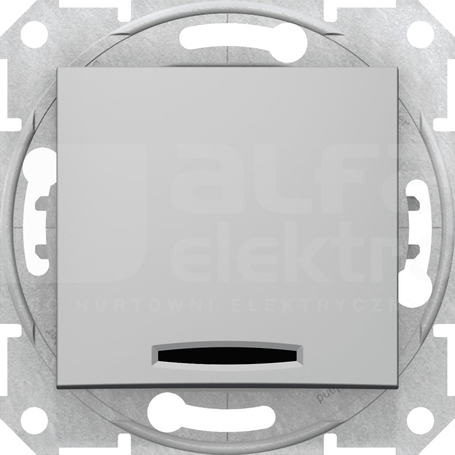 SEDNA aluminium Łącznik 1-biegunowy podśw.