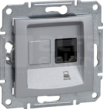 SEDNA RJ45 kat.6 aluminium Gniazdo komputerowe