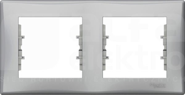SEDNA aluminium Ramka 2-krotna pozioma