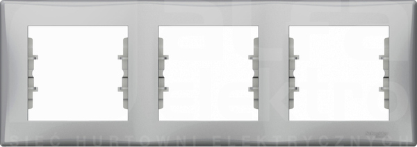 SEDNA aluminium Ramka 3-krotna pozioma