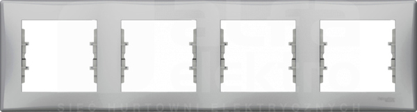 SEDNA aluminium Ramka 4-krotna pozioma