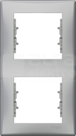 SEDNA aluminium Ramka 2-krotna pionowa