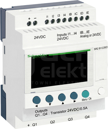 SR2B122BD 24VDC ZELIO LOGIC 8IN 4 ANALOG OUT