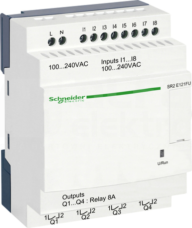 SR2E121FU 240VAC ZELIO LOGIC 8IN 4 OUT RTC