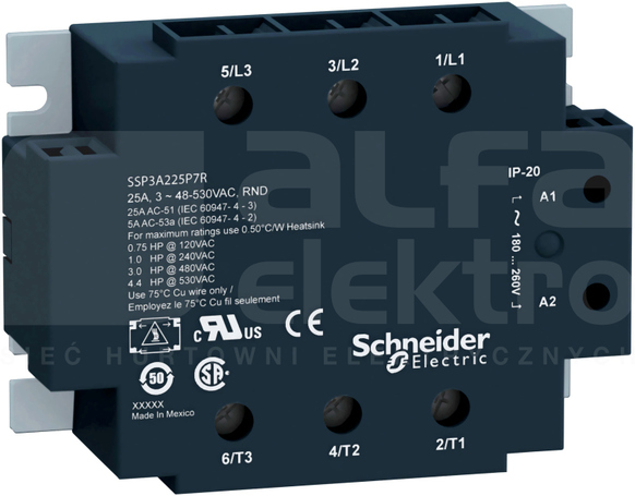 SSP3 530VAC 25A 230VAC Przekaźnik półprzewodnikowy