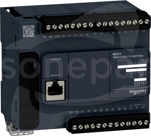 M221 TM221C24U  RJ45 14 wejść 10 wyjść NPN 24VDC Sterownik kompaktowy