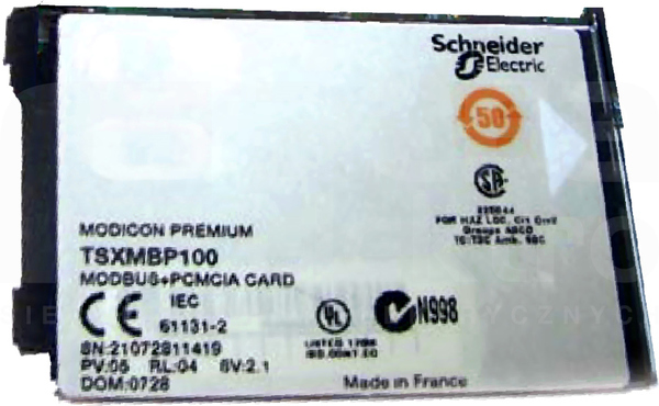 TSXMBP100 KARTA KOMUNIK.PCMCIA MB+