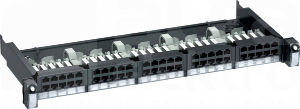 1U RAL7016 50 złącz RJ45 Panel telefoniczny