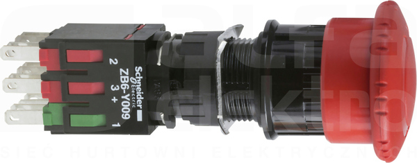 XB6AS8349B 1NO+2NC 30mm PRZYC.DŁONIOWY ODRYGLOWANY