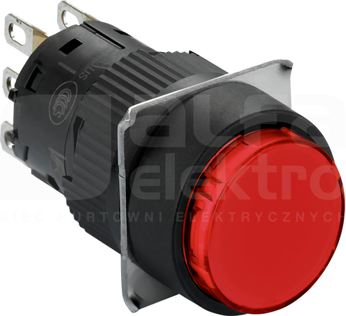XB6EAW4B1P Czerwony Płaski 1CO 24V DC 16mm Przycisk