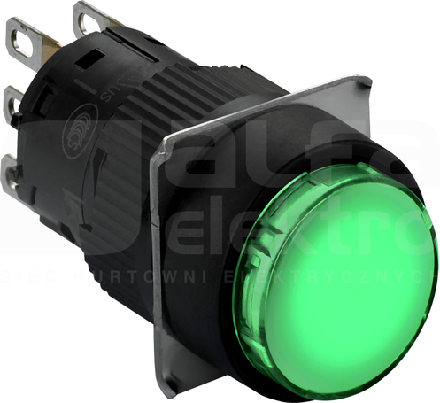 XB6EAF1B1P DEL24V 1NO zielony PRZYCISK PODŚW.KRYTY RYGL.