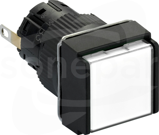 XB6ECV1BP Biały 24V DC 16mm Plastikowy Lampka