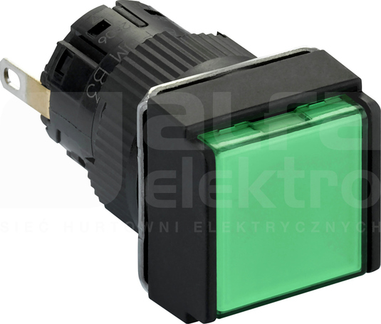 XB6ECV3BP 24V zielony Napęd podświetlany kwadrat
