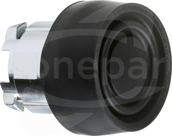 ZB4BP2S FI22 czarny samopowrotny okrągły Metal owy Przycisk płaski