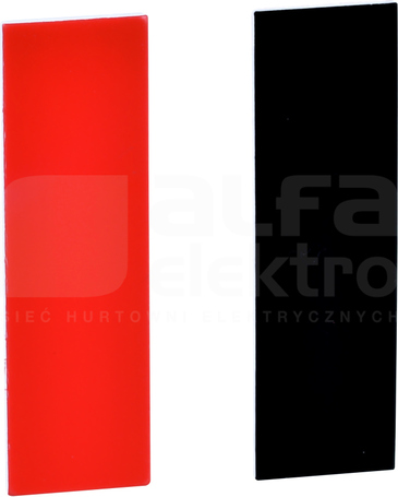 ZBY0101*CZARNE/CZERW. ETYKIETY DO GRAWEROWANIA 8X2