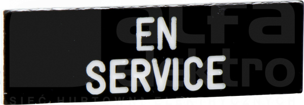 ZBY02111*BIALE EN SERVICEC ETYKIETA 8X27 DO RAMKI 30X40