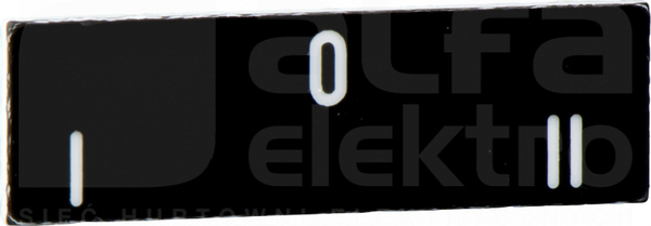 ZBY02186*BIALE I-O-II CZAR ETYKIETA 8X27 DO RAMKI 30X40