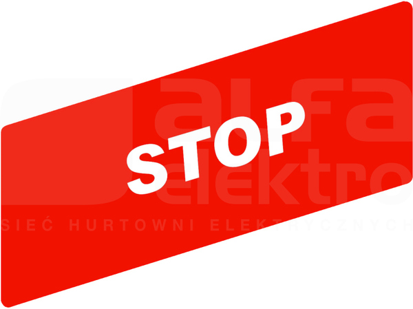 ZBY02304*BIALE STOP CZARNE ETYKIETA 8X27 DO RAMKI 30X40