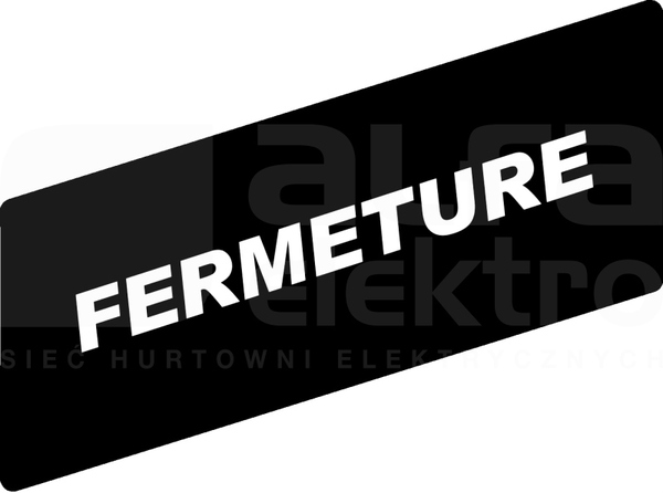 ZBY02114*BIALE FERMETURECZ ETYKIETA 8X27 DO RAMKI 30X40