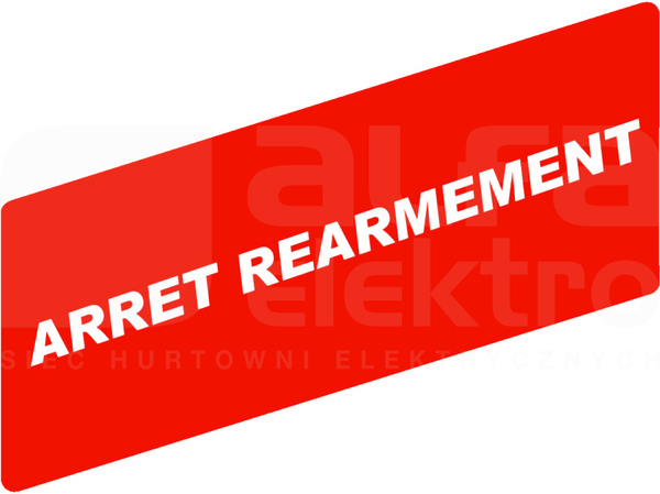 ZBY02133*BIALEARRET REARMEM ETYKIETA 8X27 DO RAMKI 30X40