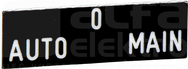 ZBY02185*BIALE AUTO-O-MAIN ETYKIETA 8X27 DO RAMKI 30X40