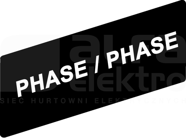 ZBY02196*BIALEPHASE/PHASEC ETYKIETA 8X27 DO RAMKI 30X40