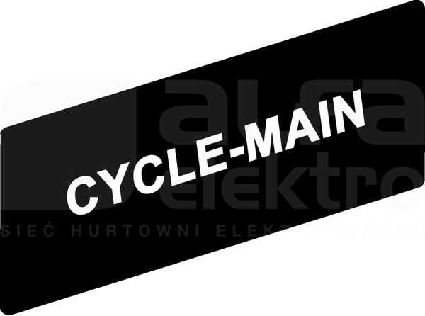 ZBY02197*BIALECYCLE-MAINCZ ETYKIETA 8X27 DO RAMKI 30X40