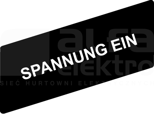 ZBY02226*BIALESPANNUNG EIN ETYKIETA 8X27 DO RAMKI 30X40