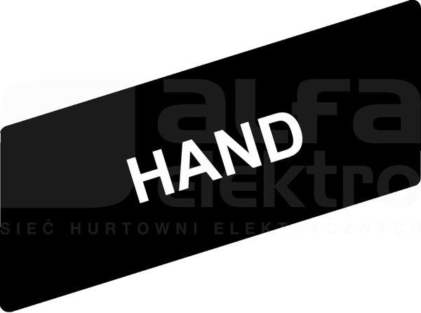 ZBY02316*BIALE HAND CZARNE ETYKIETA 8X27 DO RAMKI 30X40