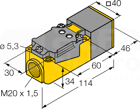 NI20NF-CP40-VP4X2 Czujnik indukcyjny