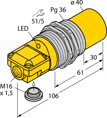 NI40-G47SR-VP4X2 Czujnik indukcyjny