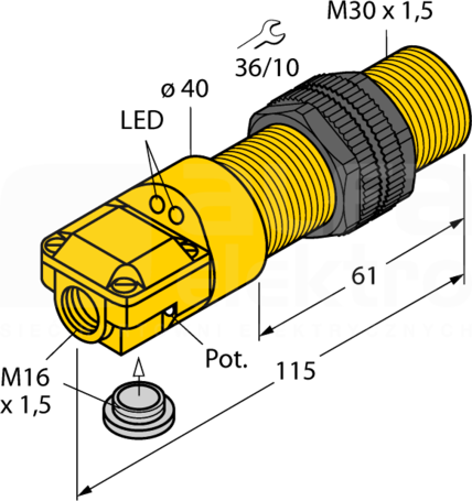BC10-P30SR-FZ3X2 Czujnik pojemnościowy