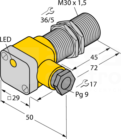 BI10-G30SK-Y1X Czujnik indukcyjny