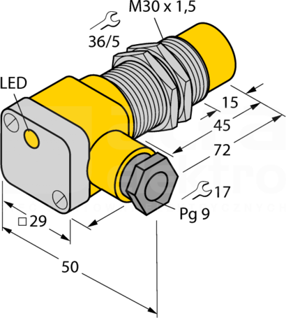 NI15-G30SK-Y1X Czujnik indukcyjny